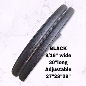 Replacement straps BLACK 9/16”wide 30”long new